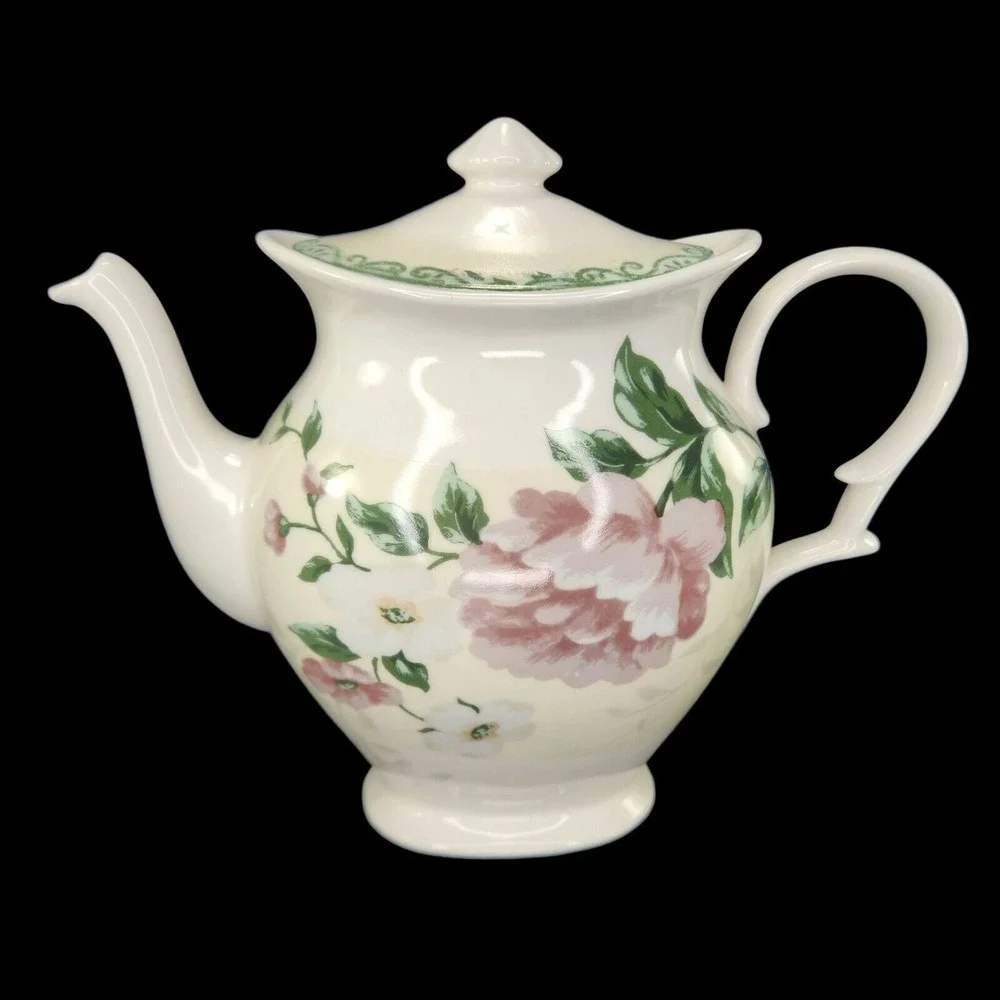 Westbury Court Teapot‎ Elizabeth Pink Floral With Lid Tea Pot Shabby Chic